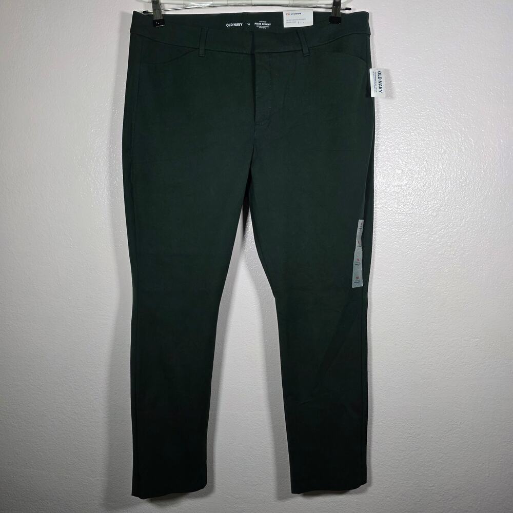 Old Navy High-Rise Pixie Skinny Ankle Pants Green Size 16